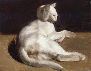 Theodore Gericault The White Cat oil painting artist